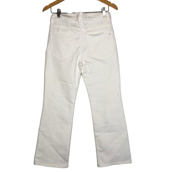 Madewell Mid Rise Kick Out Jeans Ankle Pure White NWT Size 27 - Picture 7 of 13